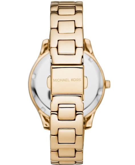 michael kors mother of pearl watch steel|Liliane Pavé Gold Tone Watch .